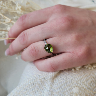 Peridot Statement Ring