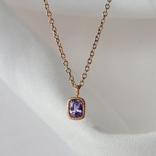 Lavender Purple Sapphire Pendant