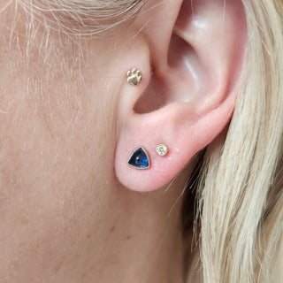 Blue Sapphire Stud Earrings