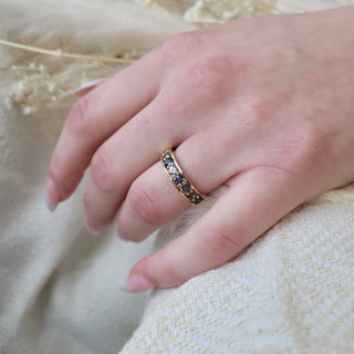 Seven Stone Sapphire Ring