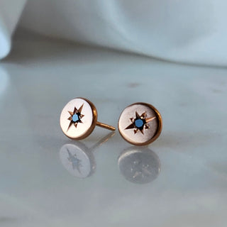 North Star Black Diamond Studs