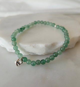 Green Aventurine Stretchy Lucky Stone Bracelet