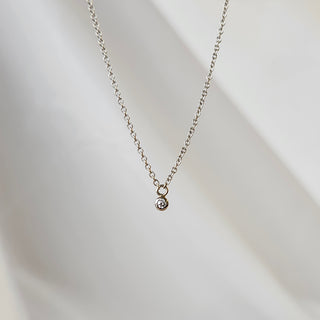 Petite Diamond Drop Necklace