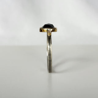 Australian Sapphire and Diamond Ring