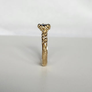 Mermaid Treasure Blue Sapphire & Diamond Ring