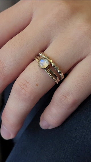 14K Gold-Filled Prism Single Stacking Bands