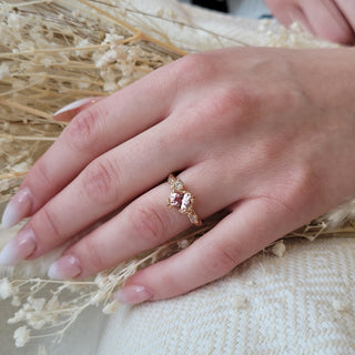 Mermaid Treasures Padparadscha Sapphire Ring