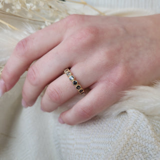 Ombre Teal Sapphire Band