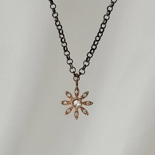 Diamond Flower Pendant