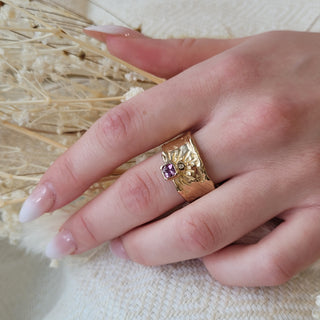 Rising Star Sapphire & Diamond Ring