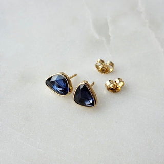 Blue Sapphire Juicy Stud Earrings