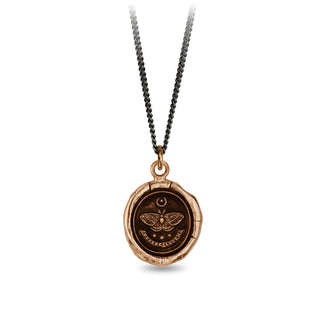 Seek The Light Bronze Talisman Necklace