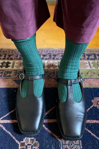Her Modal Socks - Spruce Glitter