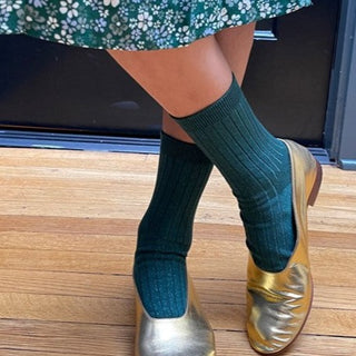 Her Modal Socks - Spruce Glitter