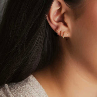 14K Gold-Filled Smooth Sleeper Hoops