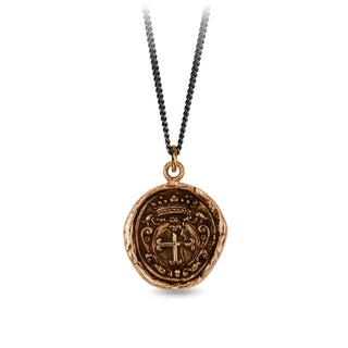 Trust in God Bronze Talisman Necklace - Special Order