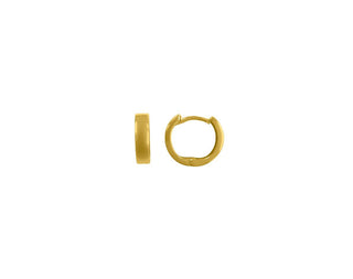 13MM Yellow Gold Huggies
