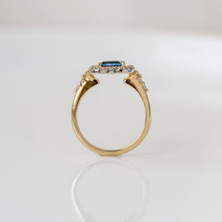 Prismatic Montana Sapphire Ring