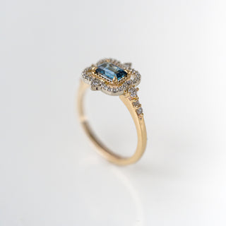 Prismatic Montana Sapphire Ring