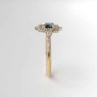 Prismatic Montana Sapphire Ring