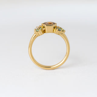 Le Jardin Hexagon Montana Sapphire Ring
