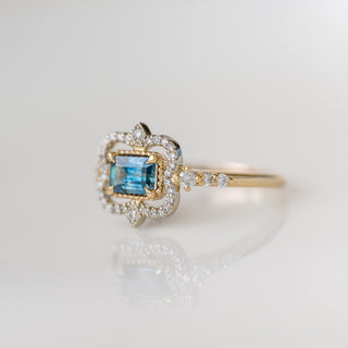 Prismatic Montana Sapphire Ring