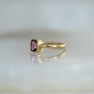 Cushion Cut Pink Sapphire Ring