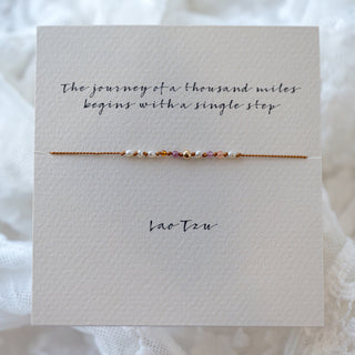 "Journey of a Thousand Miles..." Bracelet 14K Gold Fill
