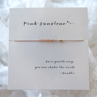 Pink Sunstone Bracelet