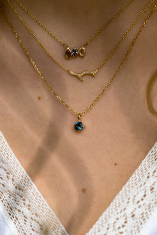Montana Sapphire Satellite Necklace