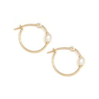 Keshi Pearl Small Hoop Earrings
