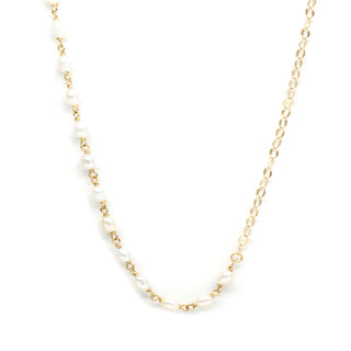 Oval Shimmer Contrast Necklace