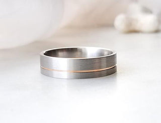 Platinum And Red Gold Band