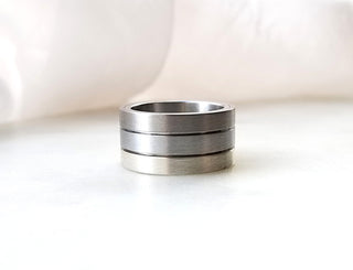 Tri-Tone and Sterling Silver Band