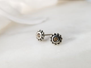 Brown Diamond Stud Earrings