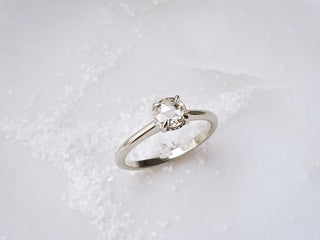 Clear Round Diamond Ring
