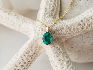 Green Emerald Pendant