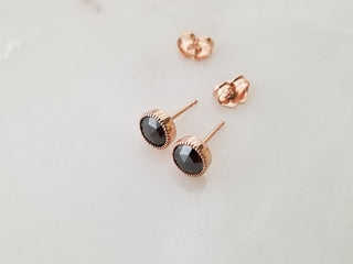 Black Diamond Stud Earrings