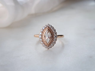 Rose Cut Marquise Diamond Ring