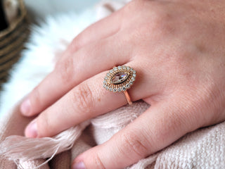 Rose Cut Marquise Diamond Ring