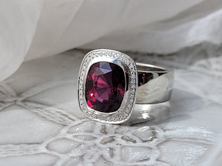 Juicy Gem Concept Rhodolite Garnet Ring