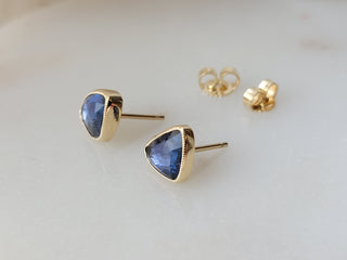 Blue Sapphire Juicy Stud Earrings