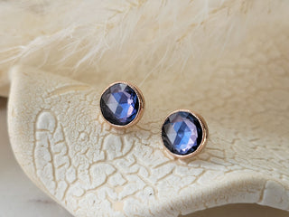 Round Lavender Sapphire Juicy Studs