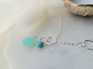 Blue Triple Drop Pendant