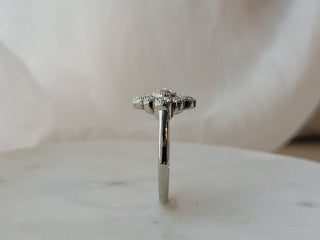 Oval Rose Cut Diamond Ring