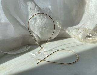 Extra Large Fish Earrings Gold Filled