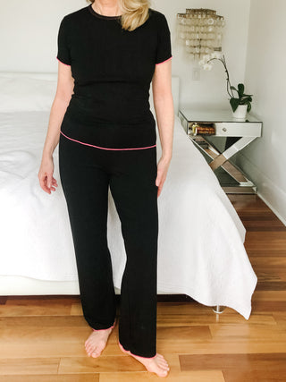 The Island Dusk Pant With Pink Trim