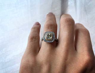Natural Yellow Diamond Ring