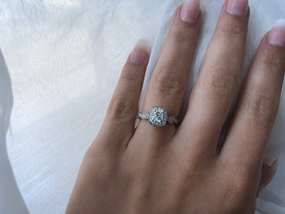 Twisted Diamond Engagement Ring