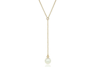 Gold Pearl Drop Pendant